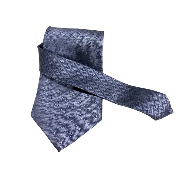 Set Of Two‎ Parksder Silk Ties Men's Executive Professional Smooth Silk Gray - Picture 4 of 13